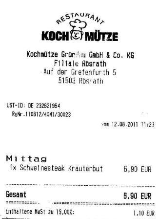 irau Hffner Kochmtze Restaurant
